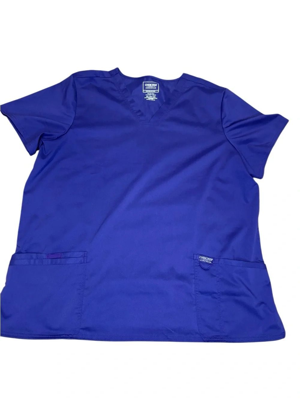 Cherokee Workwear Revolution Purple Scrub Top. Size XL. Great Condition!!